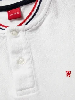 Polo slim fit em algodão