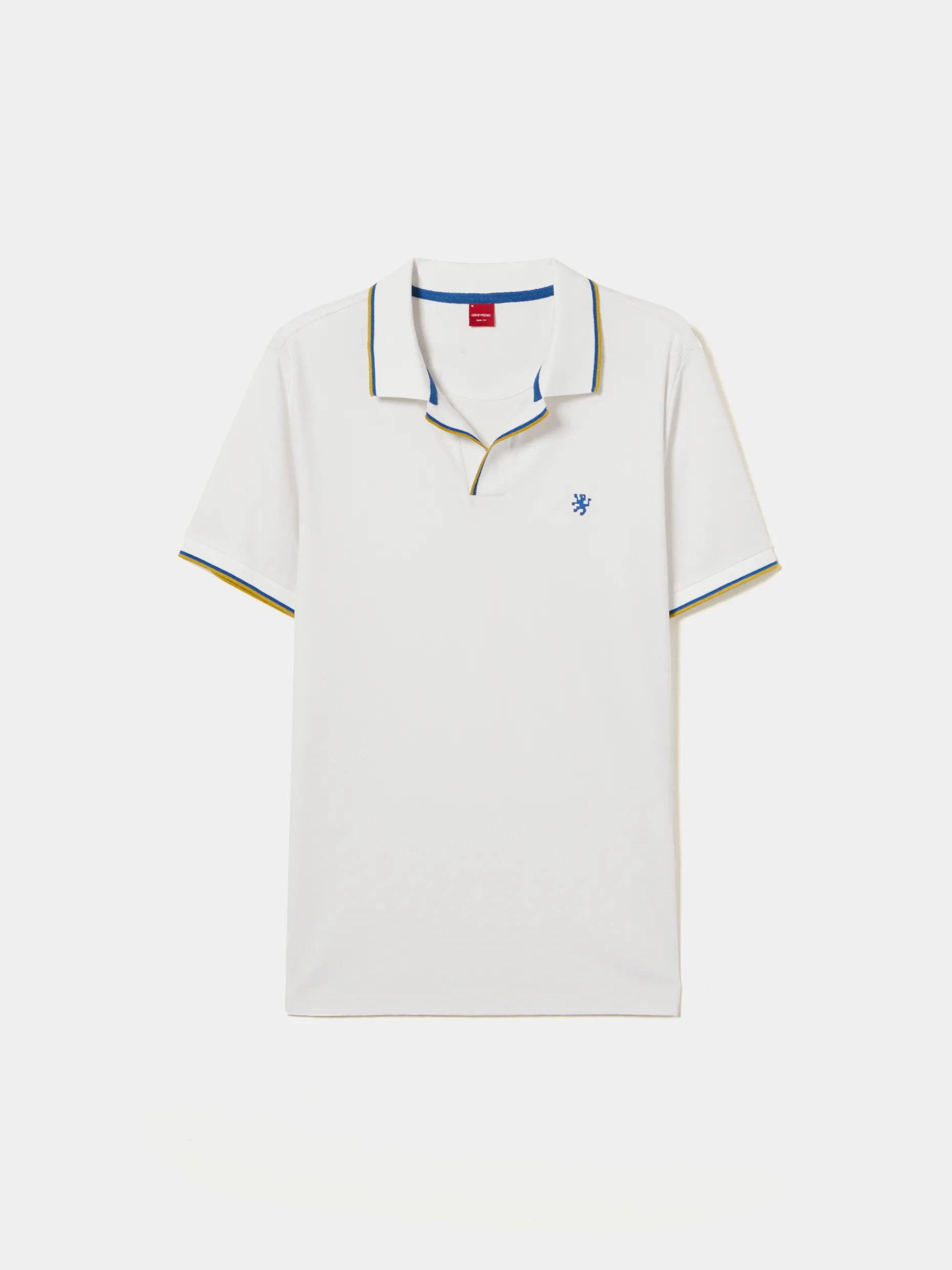 Polo slim fit sem botões