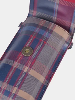 Porta telemóvel a tiracolo xadrez