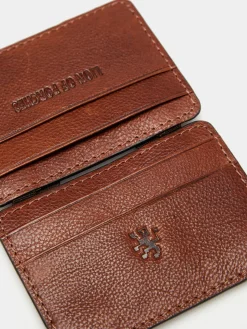 Porta-cartões 100% pele