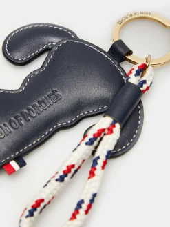 Porta-chaves cão 100% pele