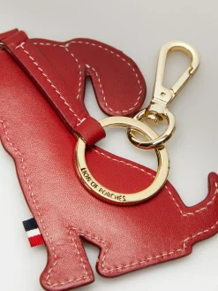 Porta-chaves cão 100% pele