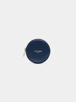 Porta-moedas circular 100% pele