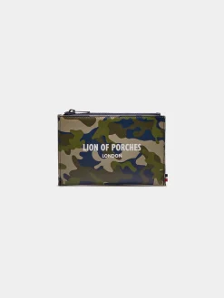 Porta-moedas para homem com fecho, estampado e padrão