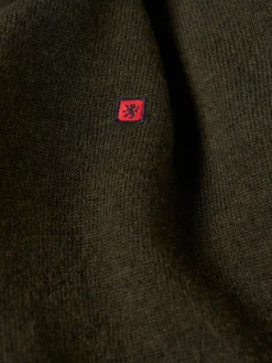 Pullover de lã decote em bico