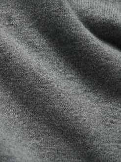 Pullover decote em V de algodão e caxemira