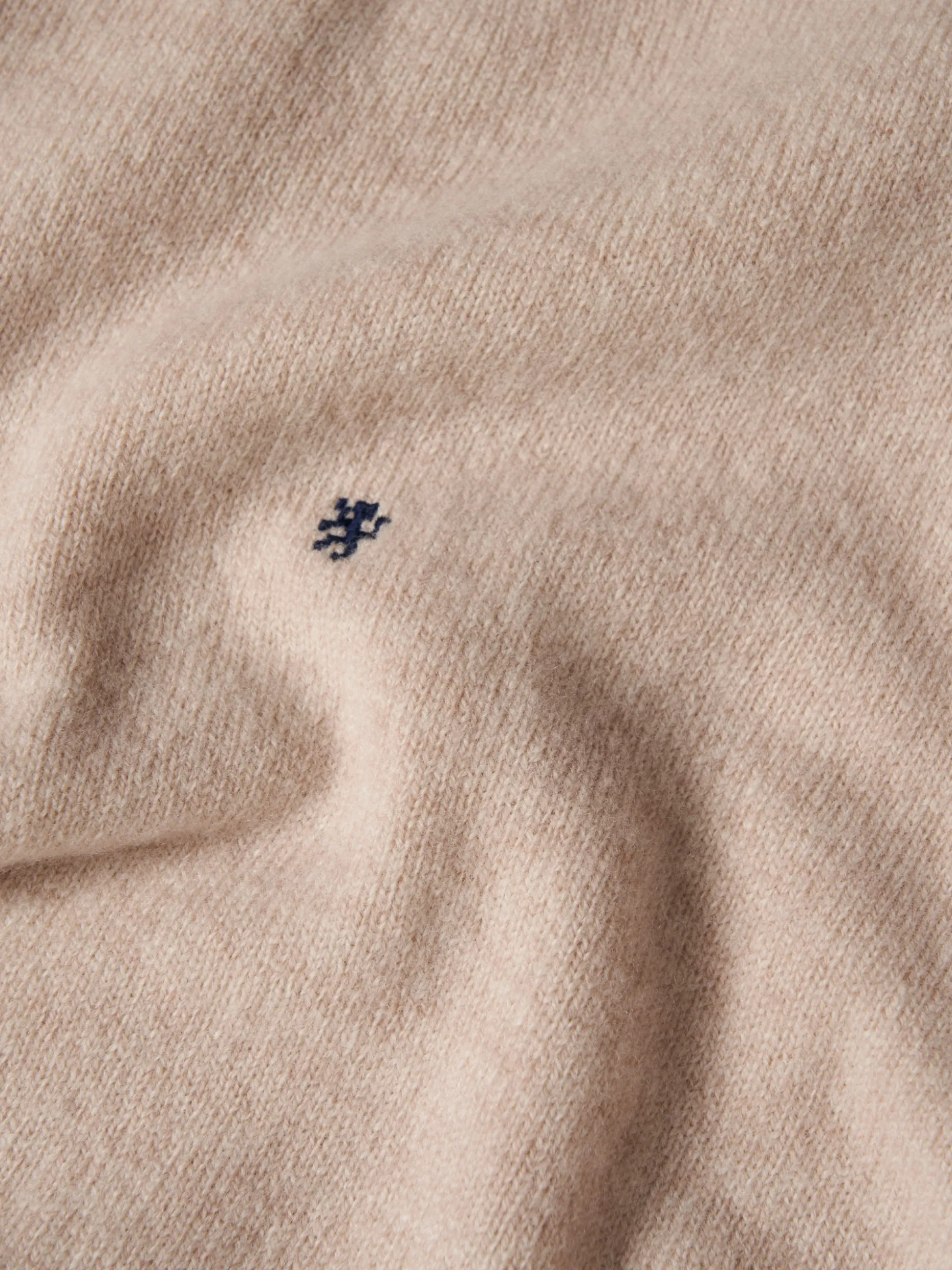 Pullover decote redondo em lã