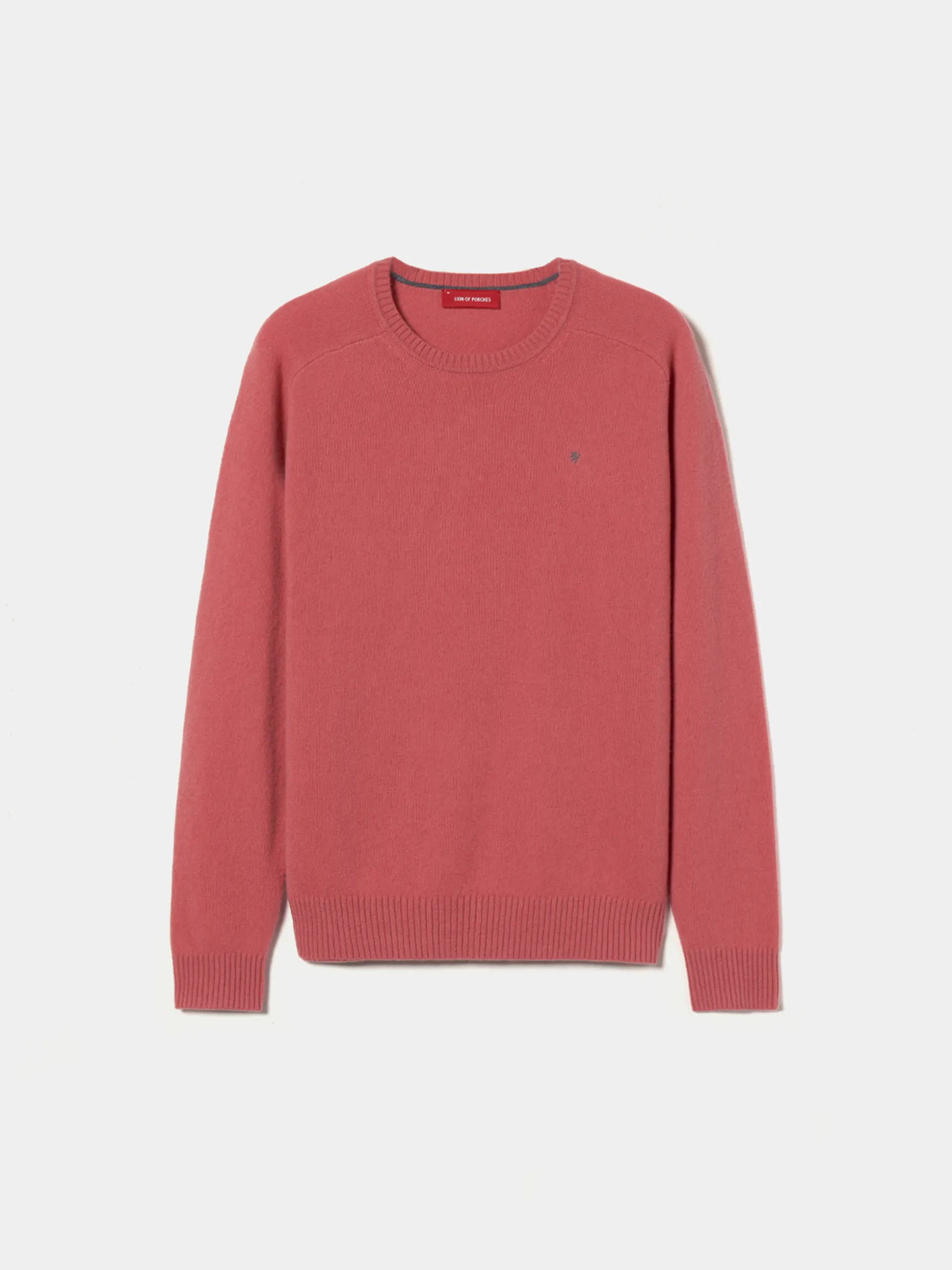 Pullover decote redondo em lã