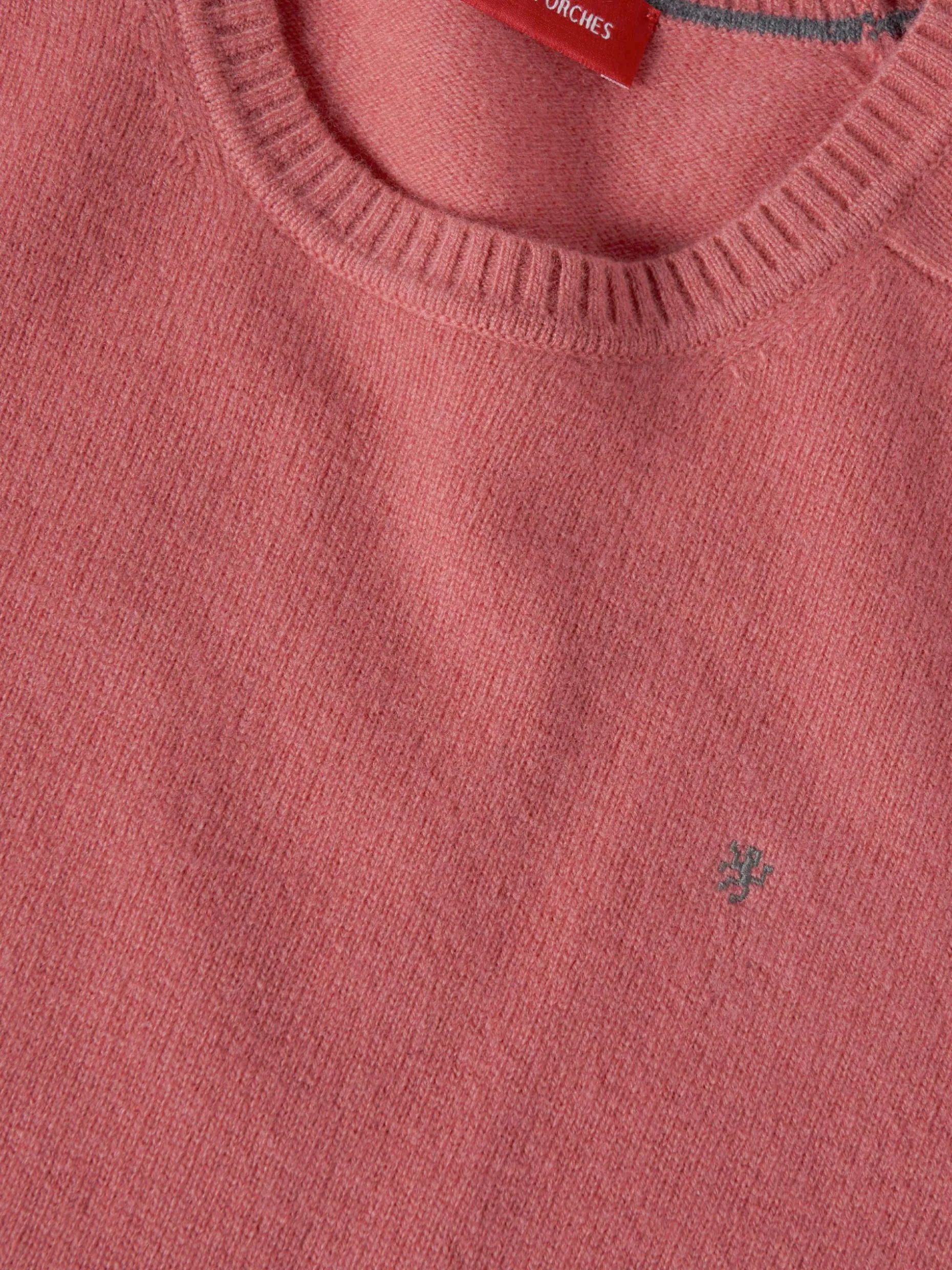 Pullover decote redondo em lã