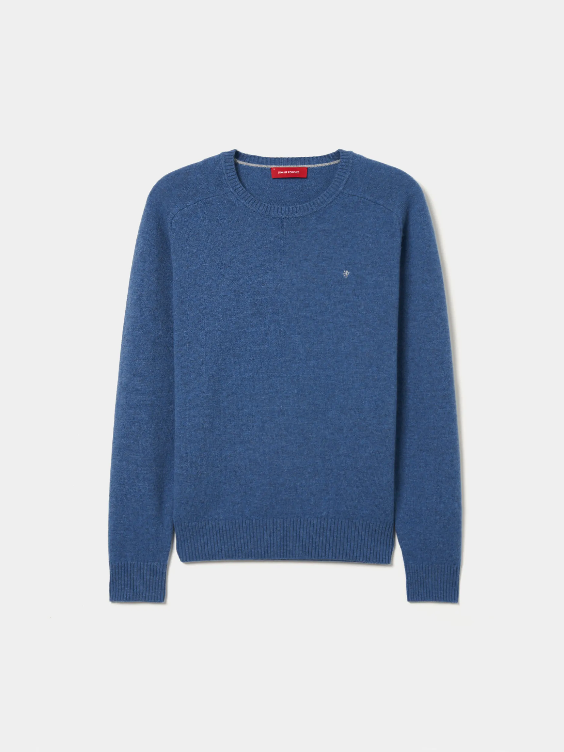 Pullover decote redondo em lã