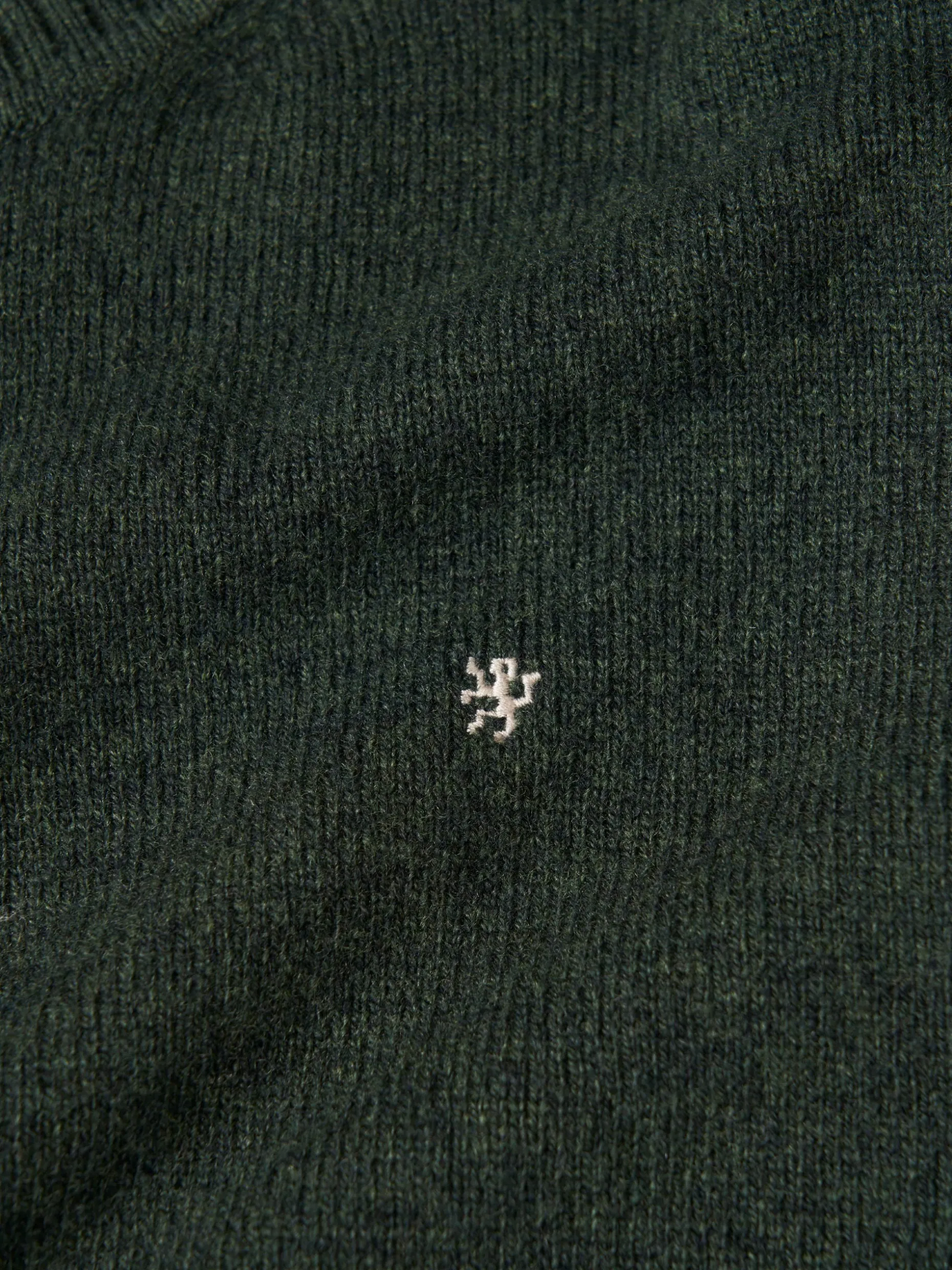 Pullover decote redondo em lã