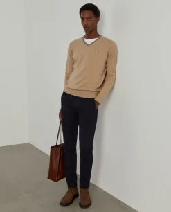 Pullover em algodão e caxemira