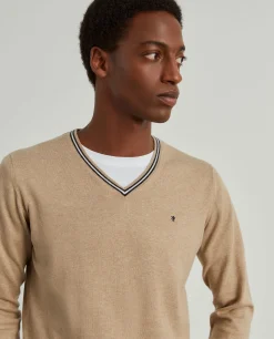 Pullover em algodão e caxemira