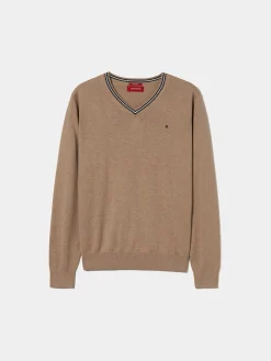 Pullover em algodão e caxemira