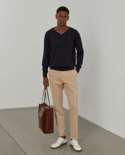 Pullover em algodão e caxemira