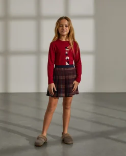 Saia com padrão de xadrez