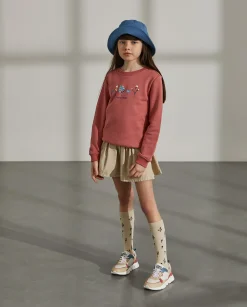 Saia curta com cintura elástica