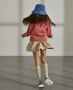 Saia curta com cintura elástica