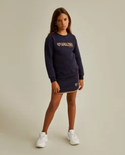 Saia curta com micropadrão