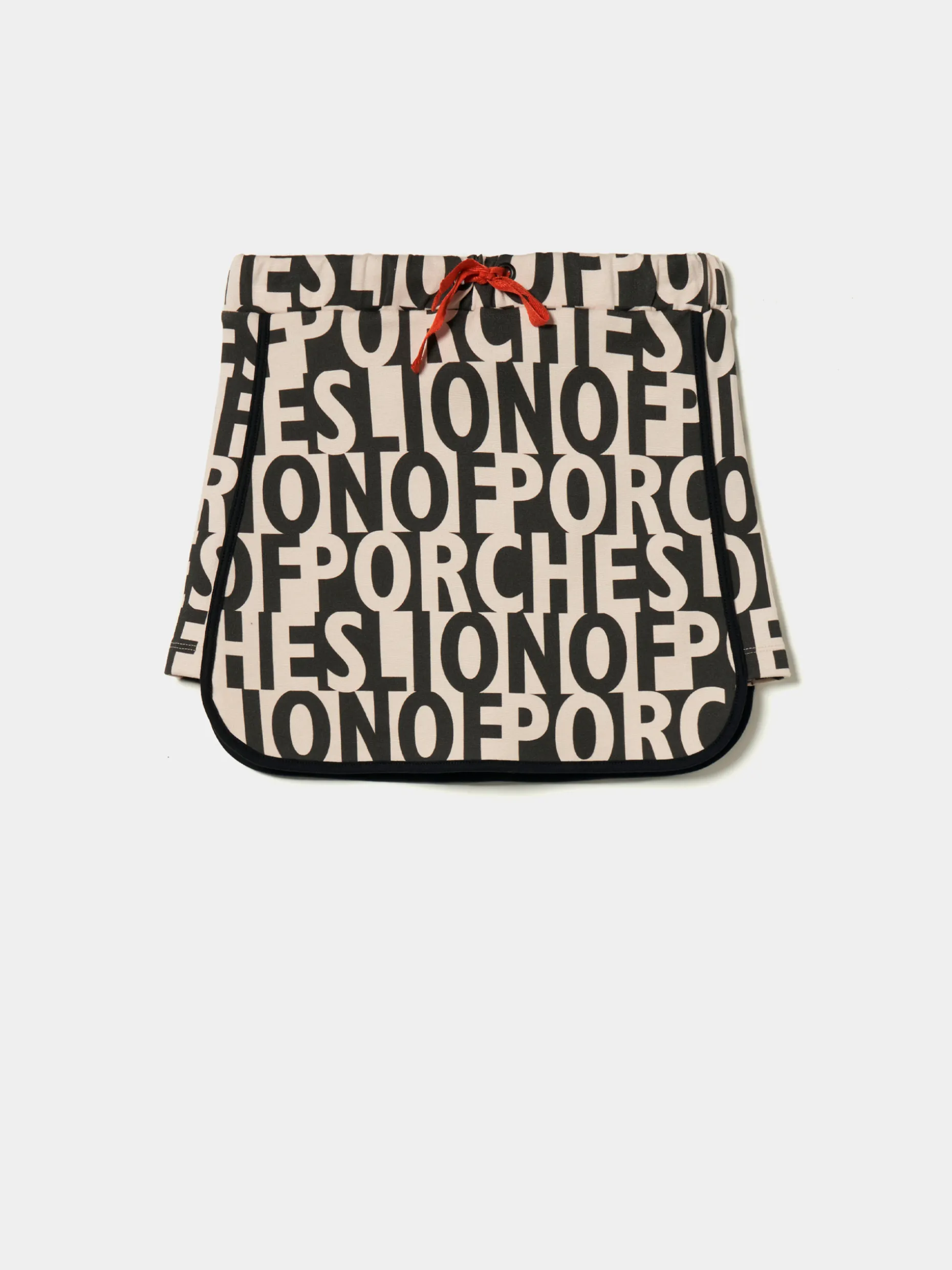 Saia em malha com branding all over