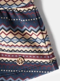 Saia estampada cintura elástica