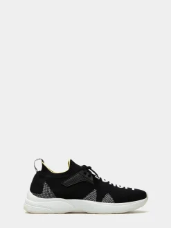 Sapatilha de malha com logo