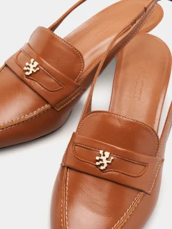 Sapatos mules com tacão kitten