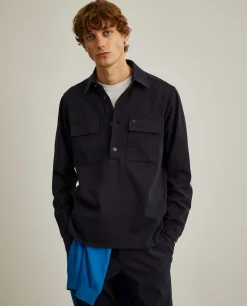 Sobrecamisa com bolsos