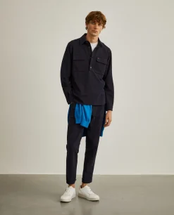 Sobrecamisa com bolsos