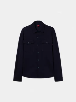 Sobrecamisa com bolsos no peito