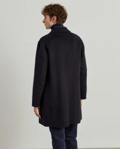 Sobretudo clássico mistura de lã