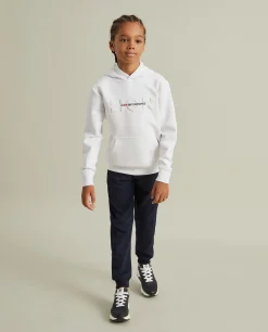 Sweater com capuz e logotipo