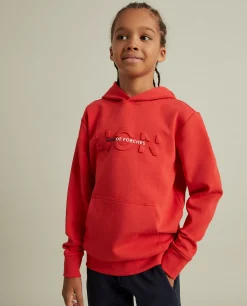 Sweater com capuz e logotipo