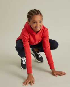 Sweater com capuz e logotipo