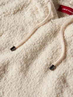 Sweater com capuz em malha estruturada