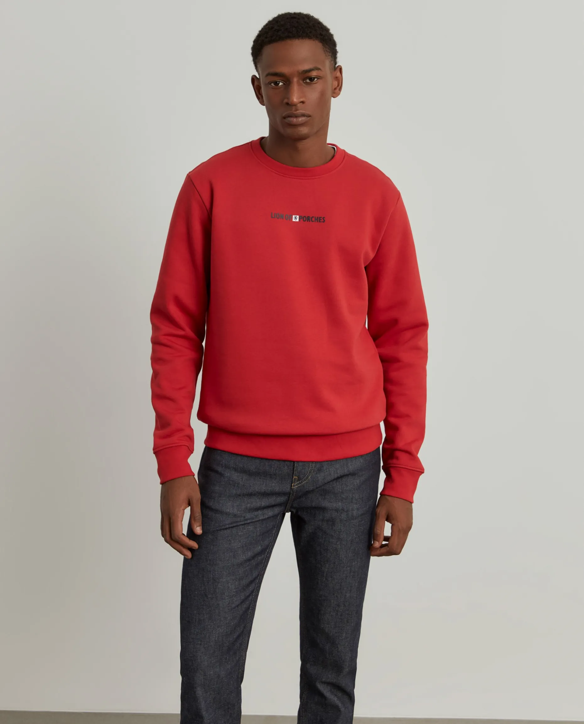 Sweater com estampado e interior polar