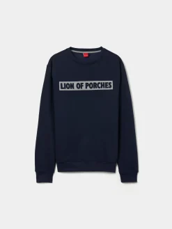 Sweater com estampado e interior polar