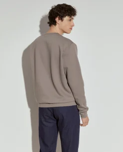 Sweater com estampado e interior polar