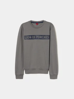 Sweater com estampado e interior polar