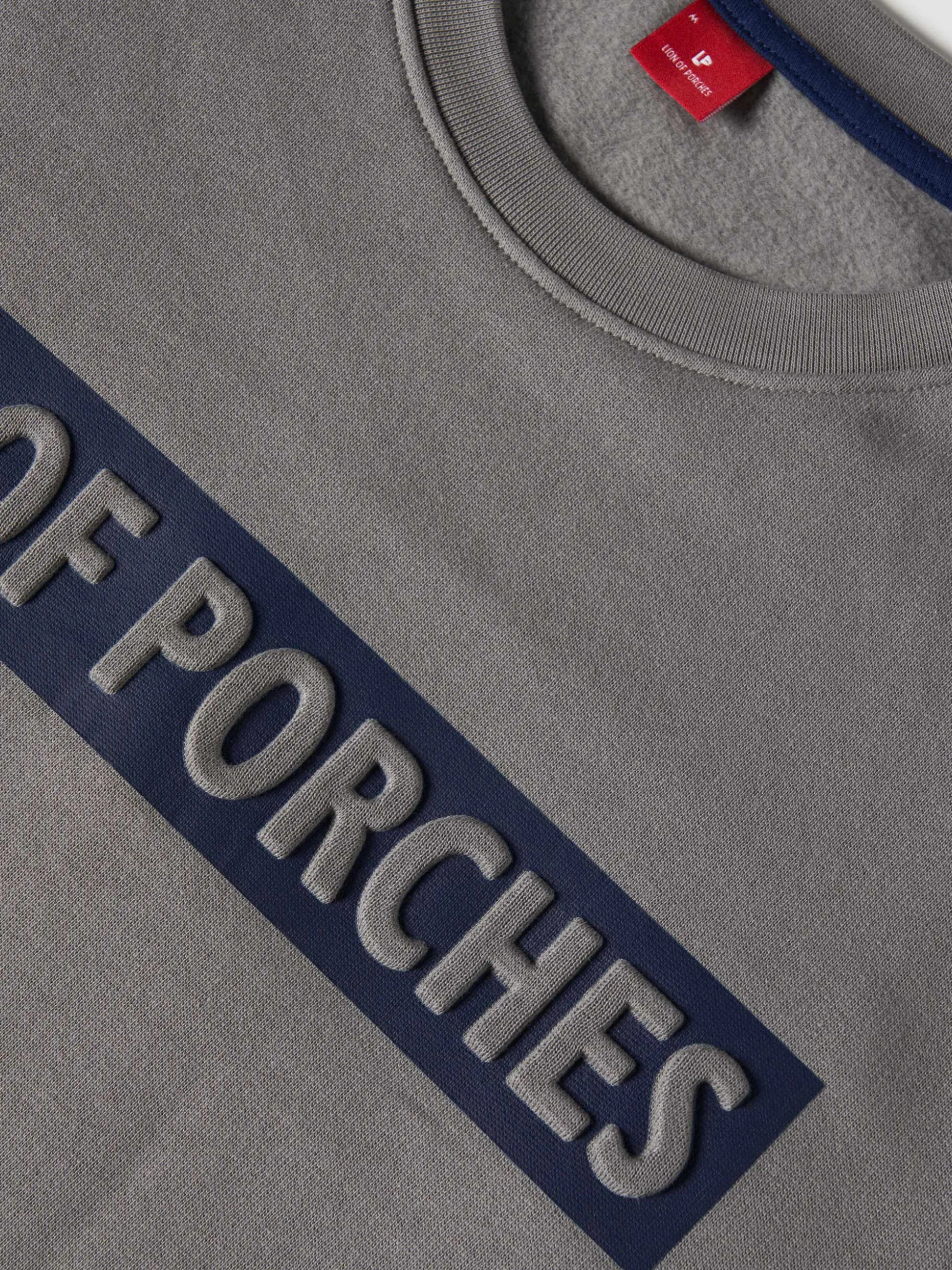 Sweater com estampado e interior polar