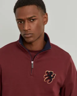 Sweater com fecho em algodão