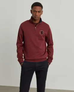 Sweater com fecho em algodão