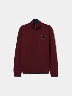 Sweater com fecho em algodão