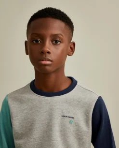 Sweater de algodão color block