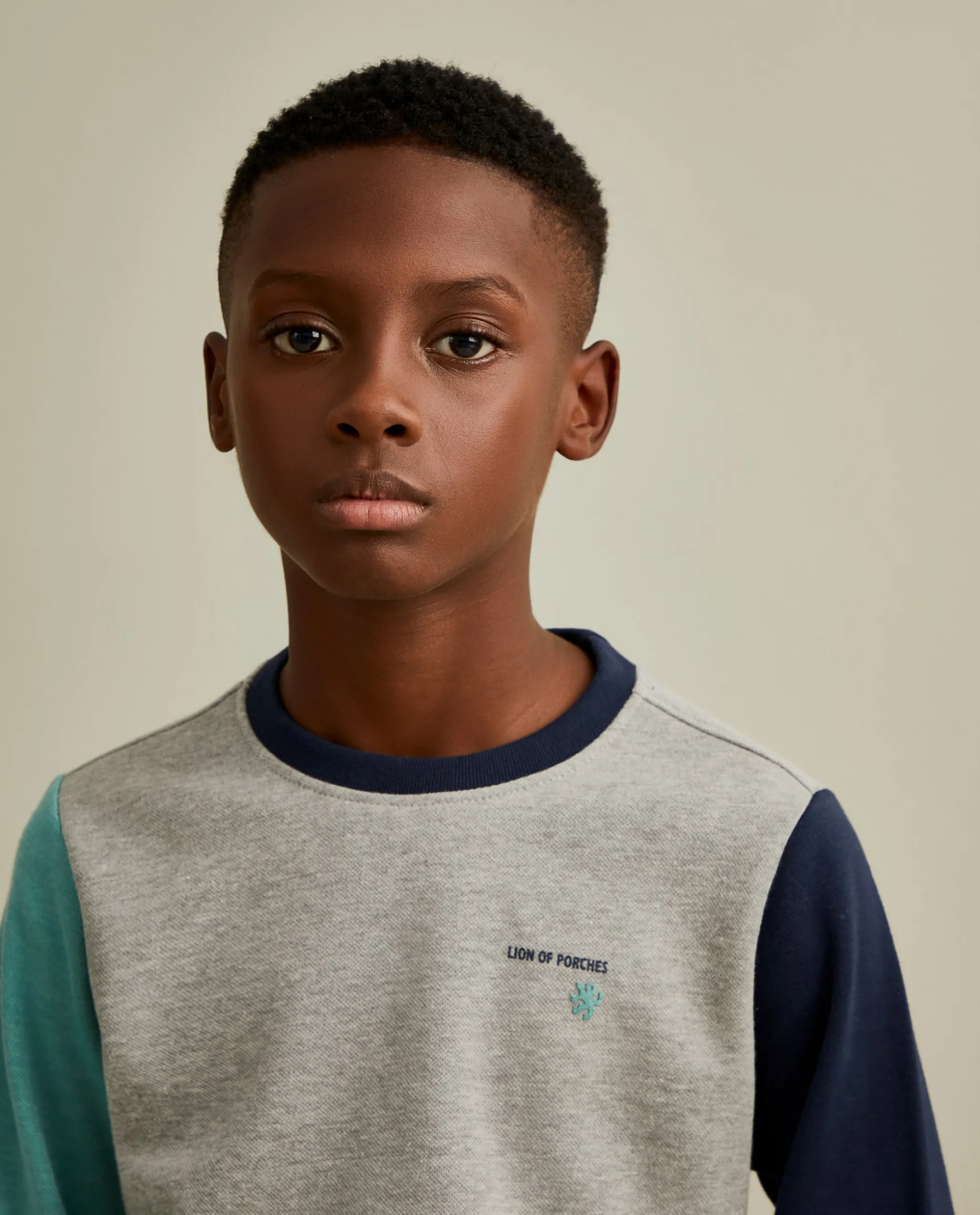 Sweater de algodão color block