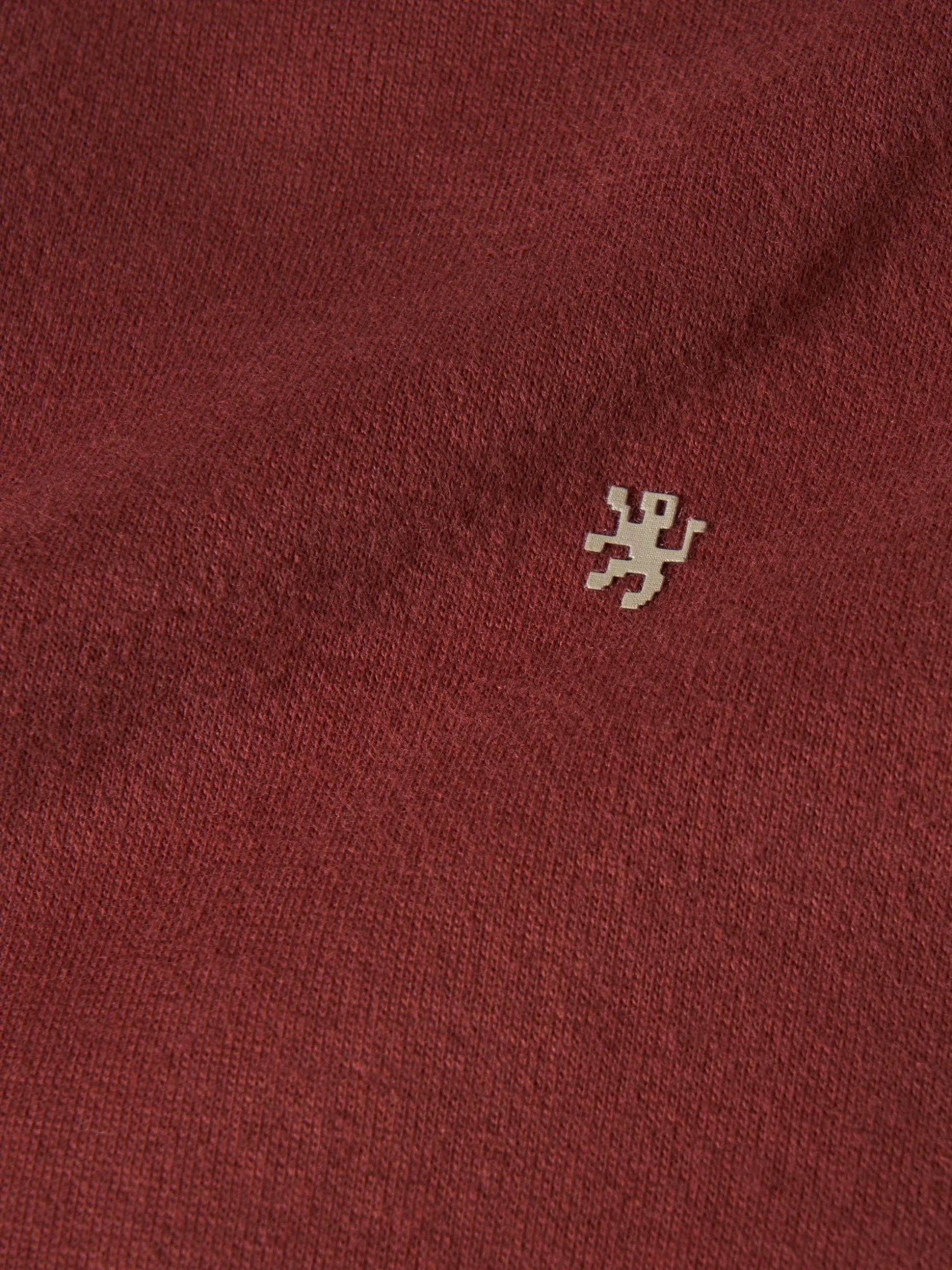 Sweater de algodão com botões e meio fecho