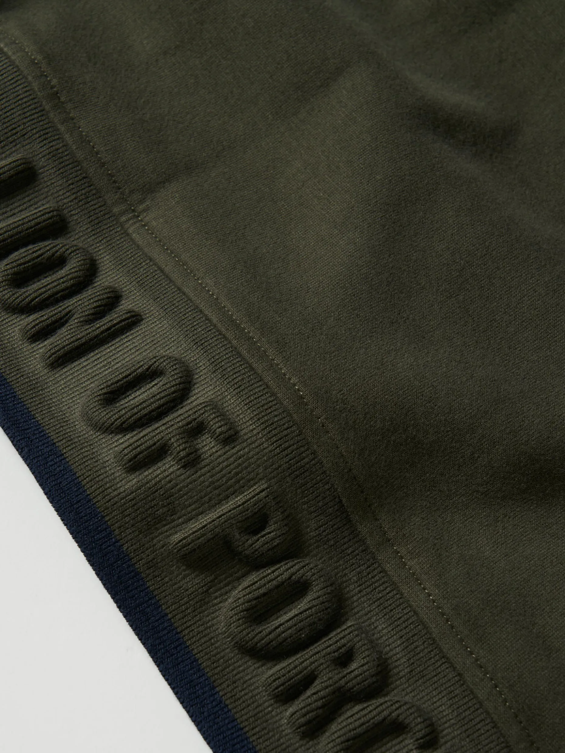 Sweater de algodão com botões e meio fecho