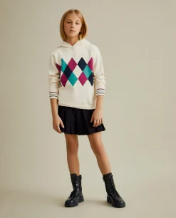 Sweater de algodão com capuz