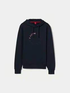 Sweater de algodão com capuz