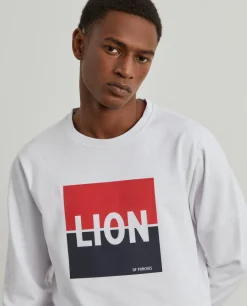 Sweater de algodão com estampado